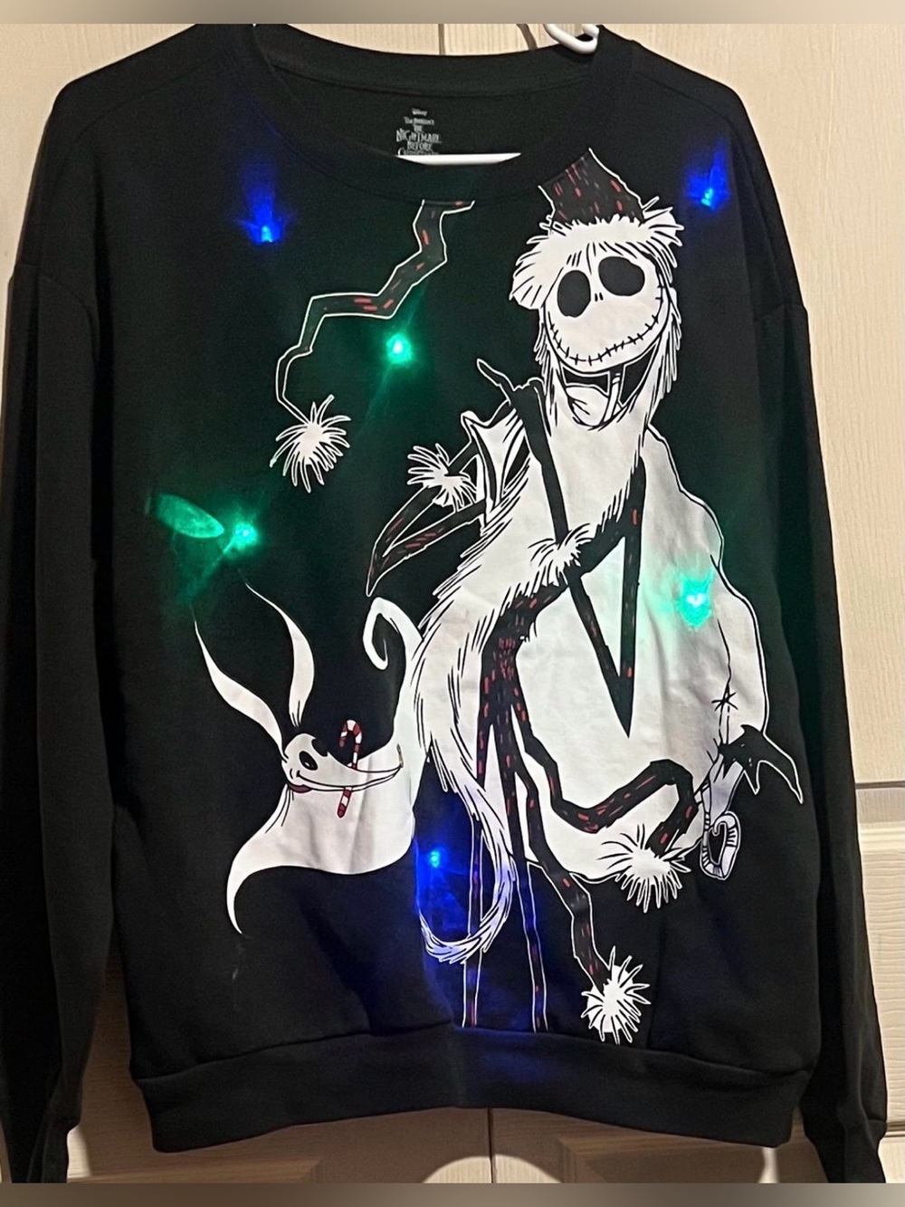 Disney Tim Burton’s The Nightmare Before Christmas Light Up Christmas Sweater